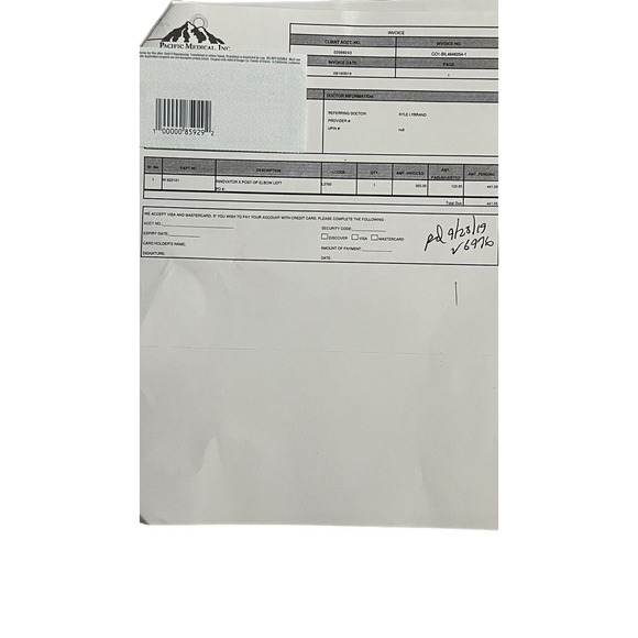 Ossur Innovator X Post-Op Left Elbow Brace One Size Fits Most W-823101 - Picture 2 of 4